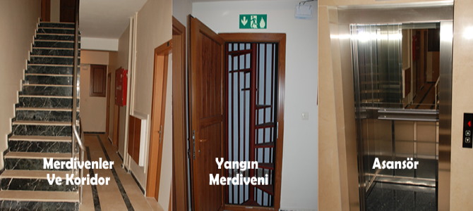 Yurdumuzun Merdiven  Koridor ve  Asansörü